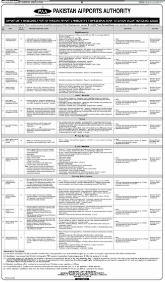 Pakistan airports authority jobs 2026