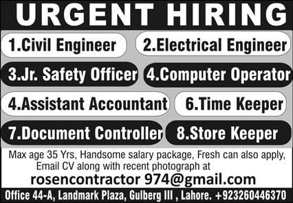 Rosen contractor company Jobs 2026
