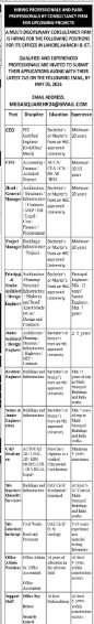 A multi disciplinary consultancy firm Jobs 2026