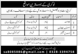 Karachi shahra faisal 1-3 star hotel Jobs 2026