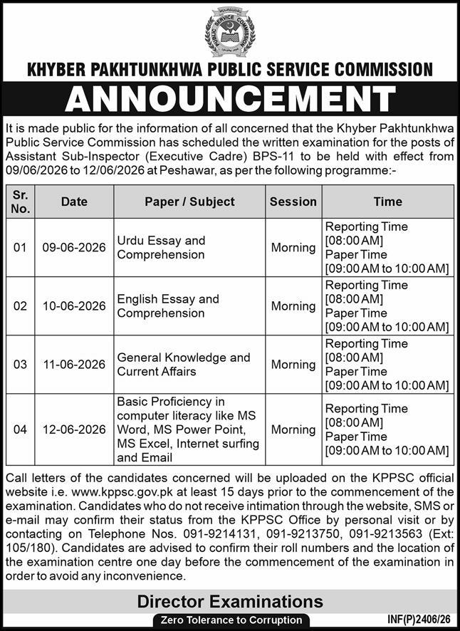 KPK Public Service Commission Jobs 2026