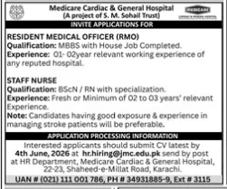 Medicare cardiac and general hospital Jobs 2026