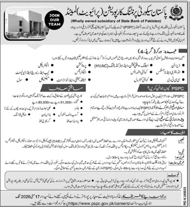 Pakistan security printing corporation (private) Jobs 2026