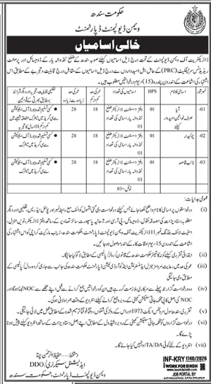 Women development department Jobs 2026
