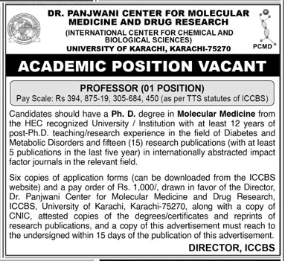 University of Karachi Jobs 2026