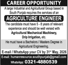 A large Industrial and Agricultural Group Jobs 2026