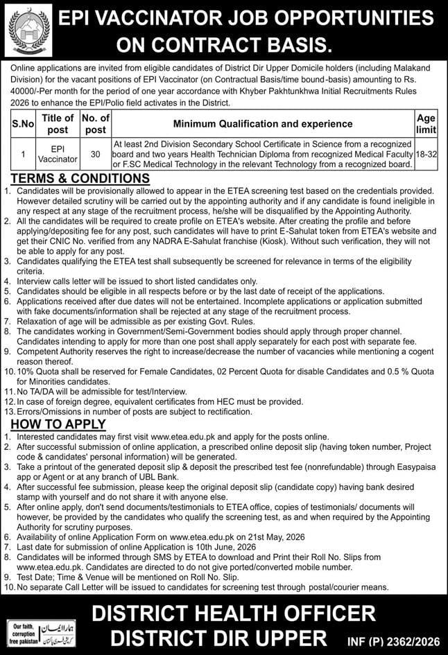 Dir upper  health  officer Jobs 2026