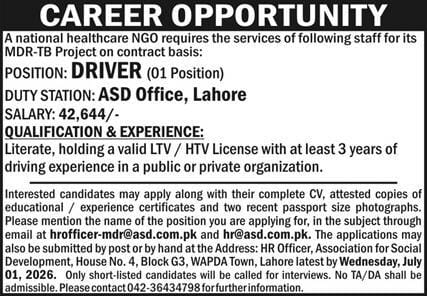 National Healthcare NGO Jobs 2026