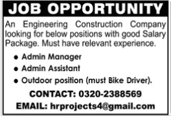 An engineering construction company Jobs 2026