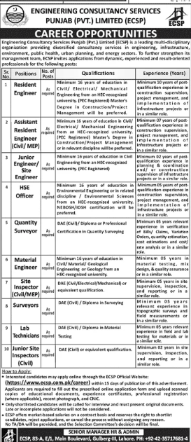Engineering Consultancy  Services Punjab  Jobs 2026