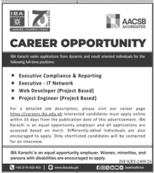 IBA Karachi Jobs 2026