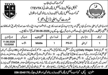 TEVTA Jobs 2026
