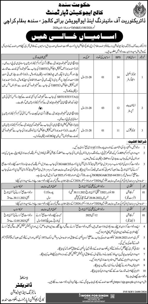 College Education Department Jobs 2026