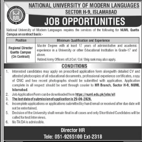National university of Modern Language Jobs 2026