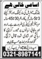 Karachi based Marketing Firm Jobs 2026