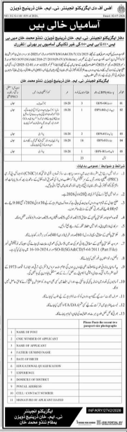 Office of Executive Engineer T.M Khan Drainage Division Jobs 2026