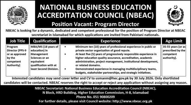 NBEAC Jobs 2026