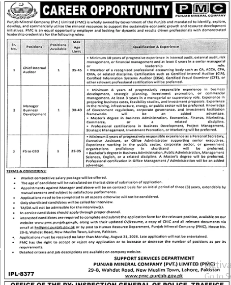 BEST PMC JOBS 2026