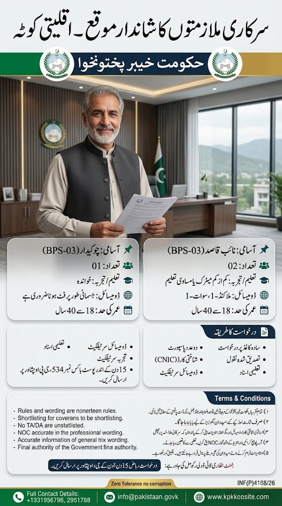 BEST KPK GOVERNMENT ORGANIZATION JOBS 2026