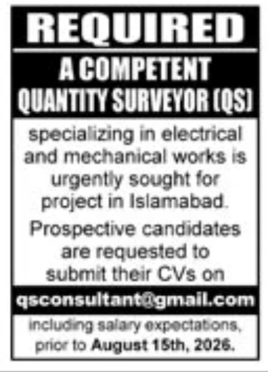 BEST ISLAMABAD PROJECT JOBS 2026