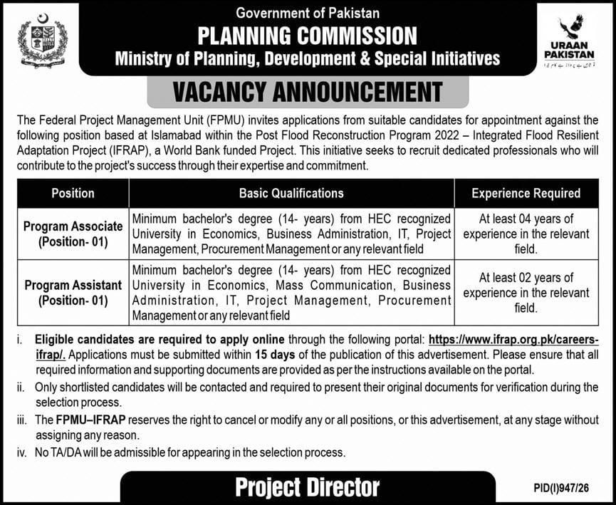 The Federal Project Management Unit Jobs 202