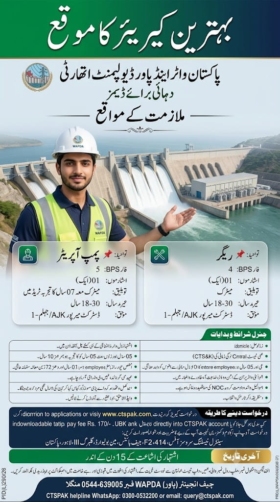 WAPDA Jobs 2026