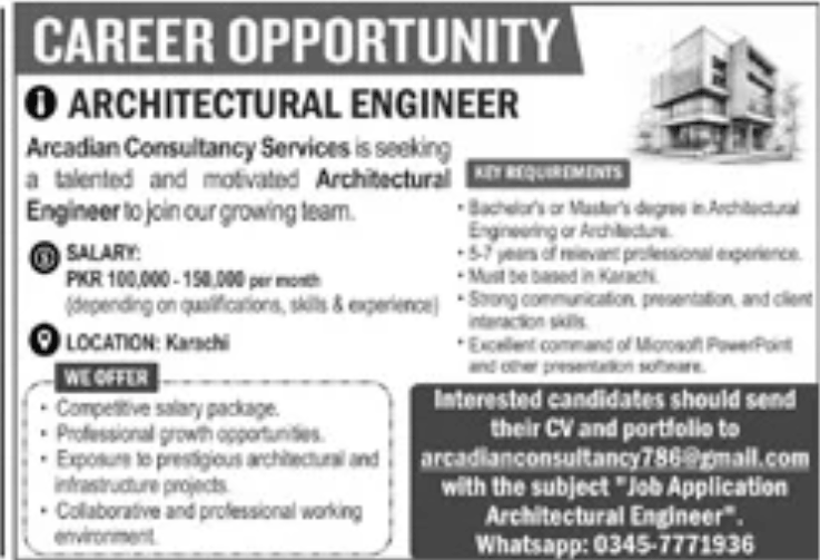 BEST ARCADIAN CONSULTANCY SERVICES JOBS 2026