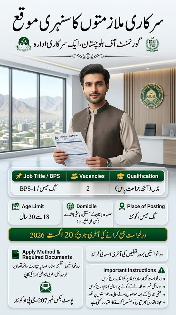 A Government Organization Jobs 2026