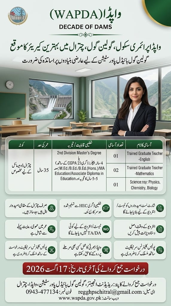 BEST WAPDA JOBS 2026