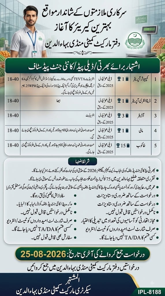 BEST MARKET COMMITTEE MANDI JOBS 2026