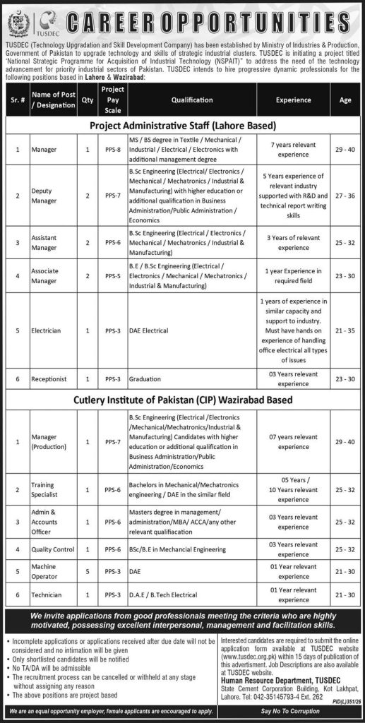 BEST TUSDEC JOBS 2026