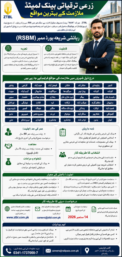 BEST ZTBL JOBS 2026