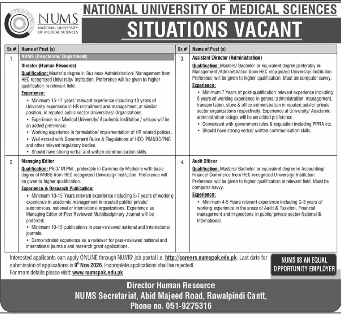 BEST NUMS JOBS 2026